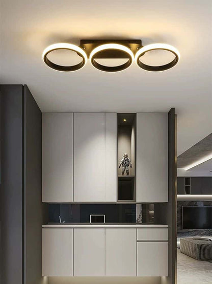 Lustra Led Theora 3 Cercuri 33×2w 670×210×H90mm