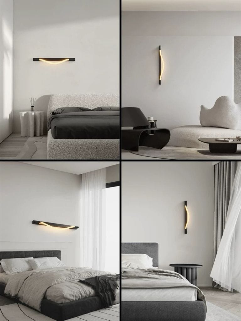 Aplica Led de Perete Euly, 18W, Neagra