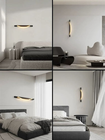 Aplica Led de Perete Euly, 18W, Neagra