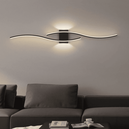 Aplica LED Alice Black 80cm Moderna 44W