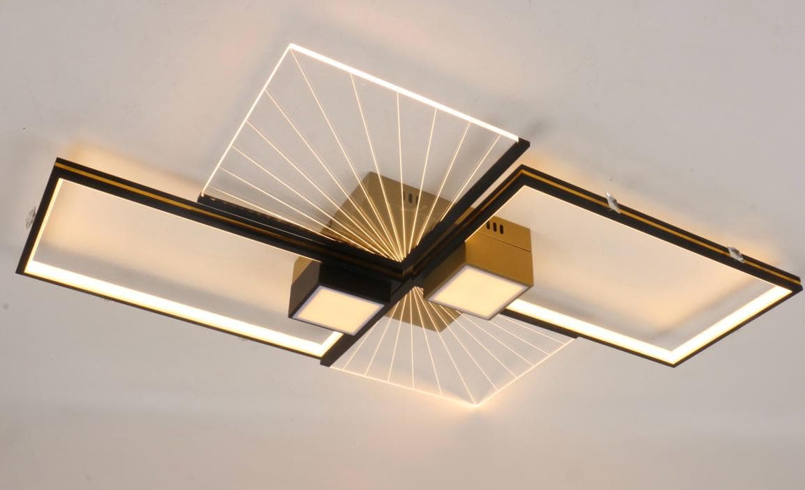 Lustra Led Moderna Dreptunghiuri, cu Telecomanda 109W