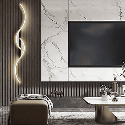 Aplica LED Isla 60cm Negru &amp; Gold Moderna 32W