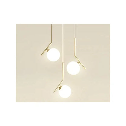 Lustra Suspendată Lelia, 3 Globuri Albe, 40W