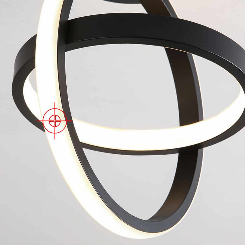Plafoniera Led Zephyra 2 Cercuri Rotunde 23W