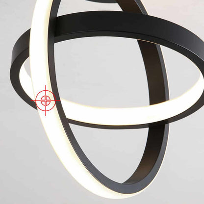 Plafoniera Led Zephyra 2 Cercuri Rotunde 23W