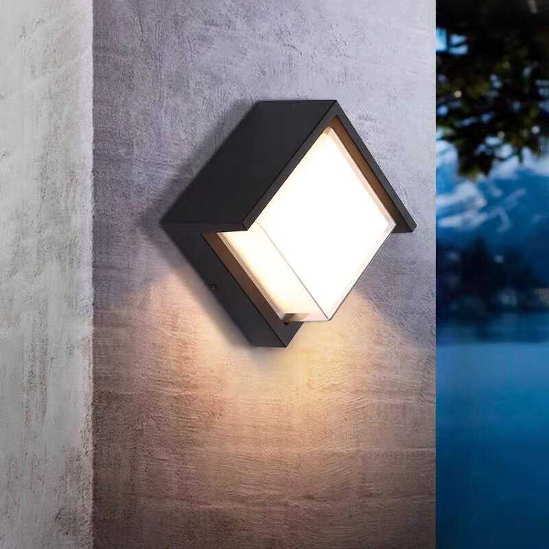 Aplica LED Luca Patrat Exterior 12W Lumina calda
