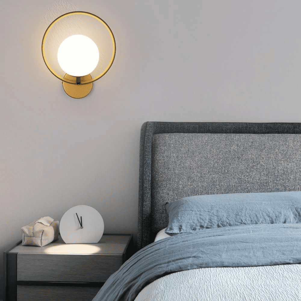 Aplica Linnea Gold E27 Max 60W Glob Mat Alb