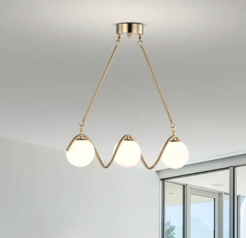 Lustra LED Maia, 3 Globuri Alb Mat, Dulie G9, 25W