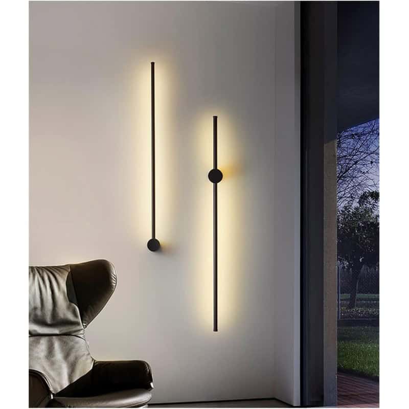 Aplica LED Neagra 60cm Sabina, Moderna 22W