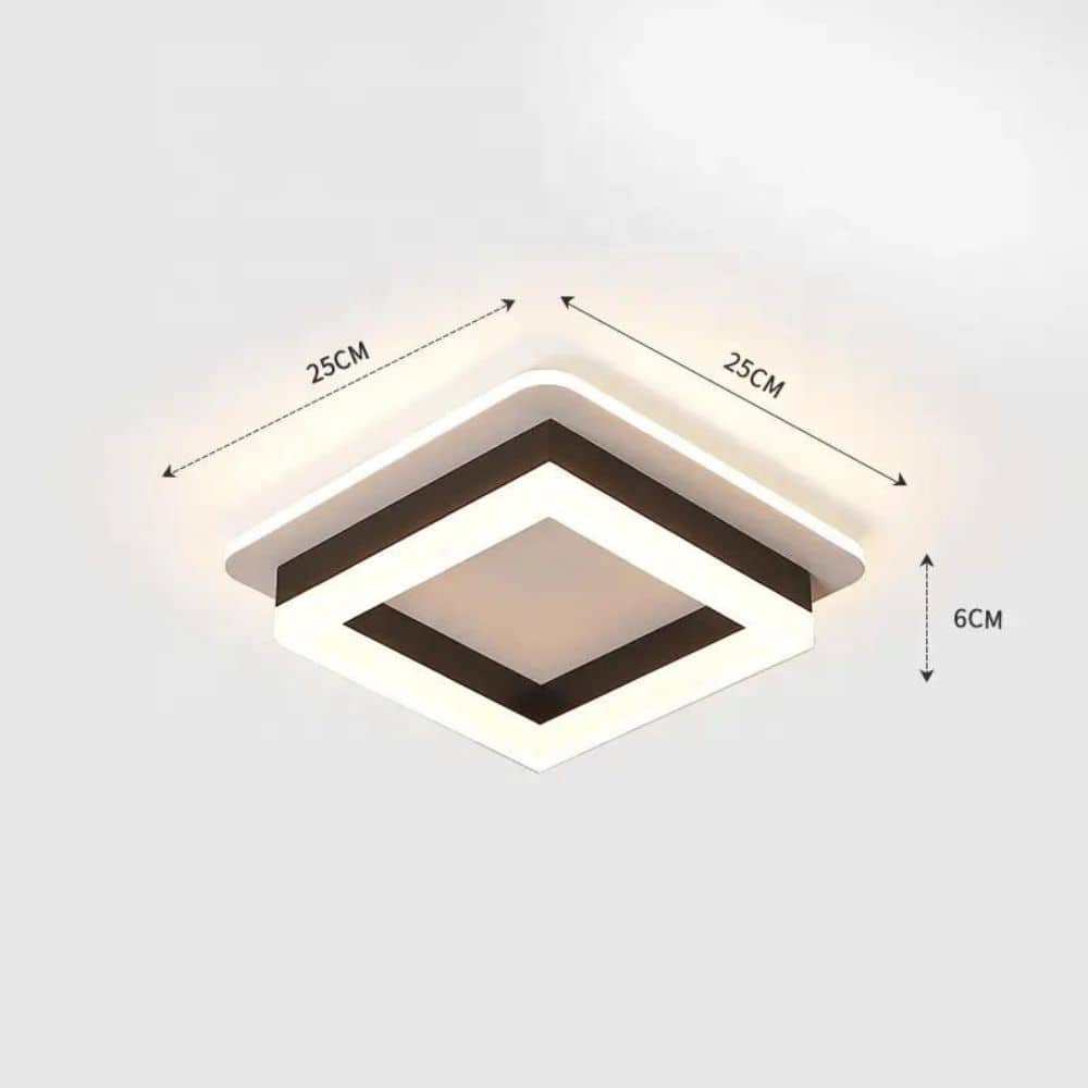 Plafoniera Led Elliana Black Patrat 41W