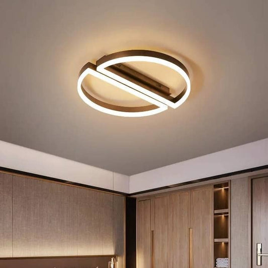 Lustra LED Elyra Brown 52cm Telecomanda 160W