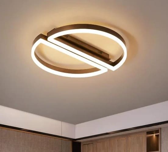 Lustra LED Elyra Brown 52cm Telecomanda 160W