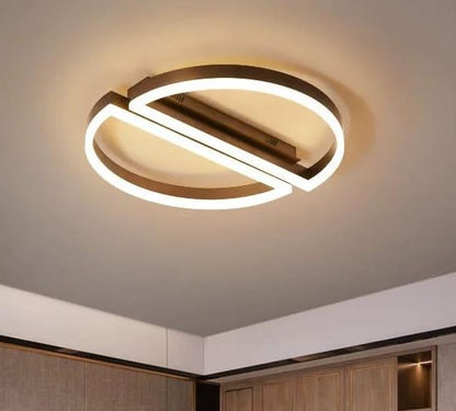 Lustra LED Elyra Brown 52cm Telecomanda 160W