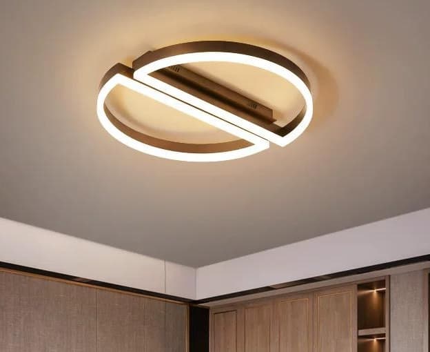 Lustra LED Elyra Brown 52cm Telecomanda 160W
