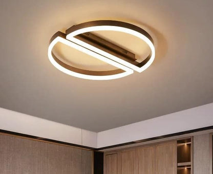Lustra LED Elyra Brown 52cm Telecomanda 160W