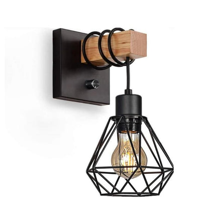 Aplica Eulalie Black Lemn E27*1 Maxim 60w/BEC