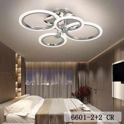 Lustra LED Elestara 4 Circle Crom 72W Echivalent 350W
