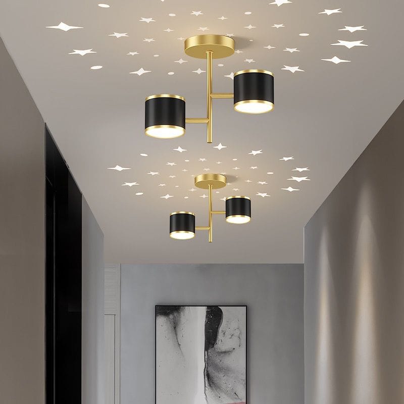 Plafoniera LED Isidorelle Golden Stars Black 14W