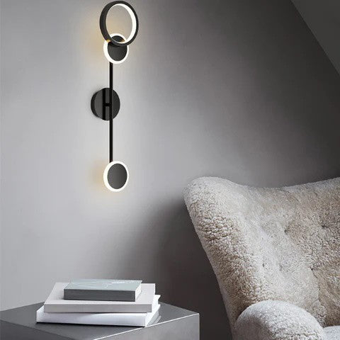 Aplica LED Eloria Round Black 60CM 30W