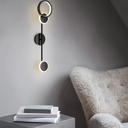 Aplica LED Eloria Round Black 60CM 30W