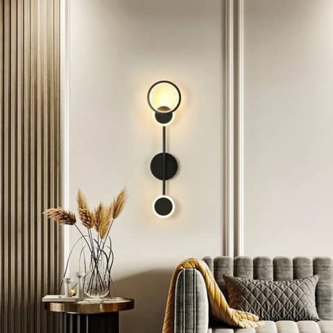 Aplica LED Eloria Round Black 60CM 30W