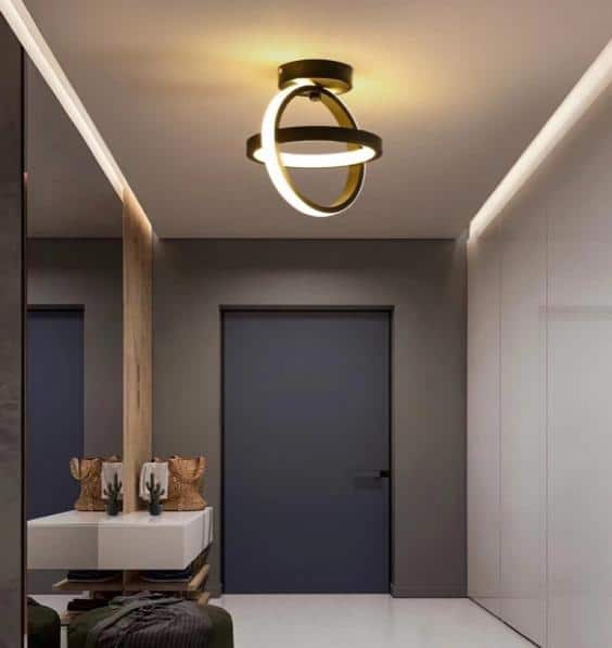 Plafoniera Led Zephyra 2 Cercuri Rotunde 23W