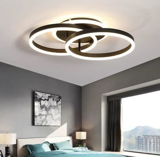 Lustra LED Elynnara Brown 120W Telecomanda 2.4G