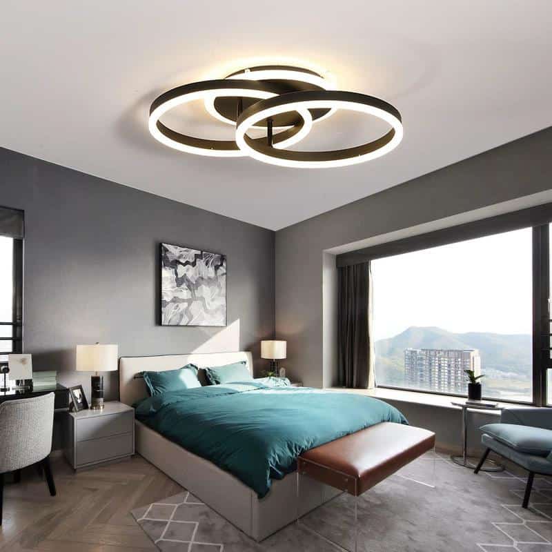 Lustra LED Elynnara Brown 120W Telecomanda 2.4G