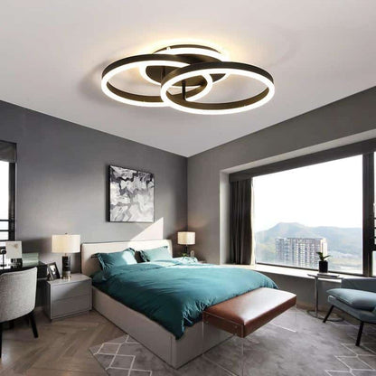 Lustra LED Elynnara Brown 120W Telecomanda 2.4G