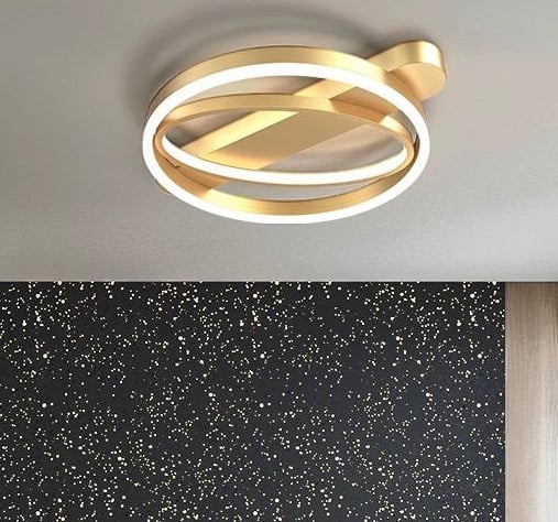 Lustra LED Celestara Gold 2 cercuri 120W