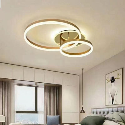 Lustra LED Seraphiya 120W Golden Shine 2 Circle