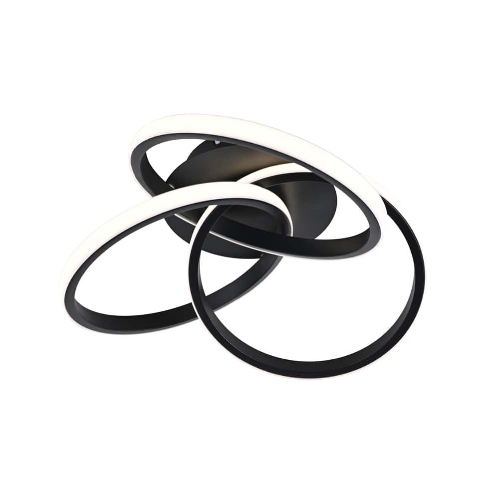 Lustra LED Elyssa Black Telecomanda 2.4G 84W