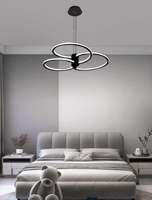 Lustra LED Amellie Black 186 W Telecomanda