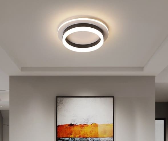 Plafoniera Amethesea Black Rotunda 30W Echivalent 150W