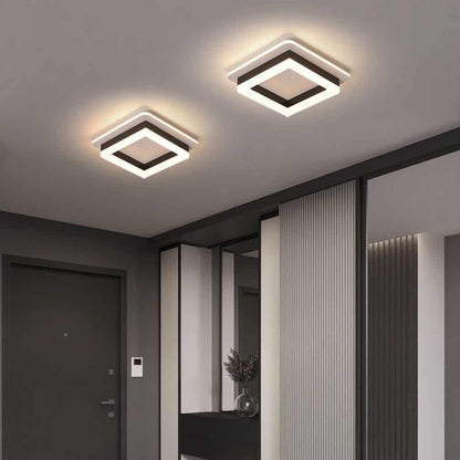 Plafoniera Led Elliana Black Patrat 41W