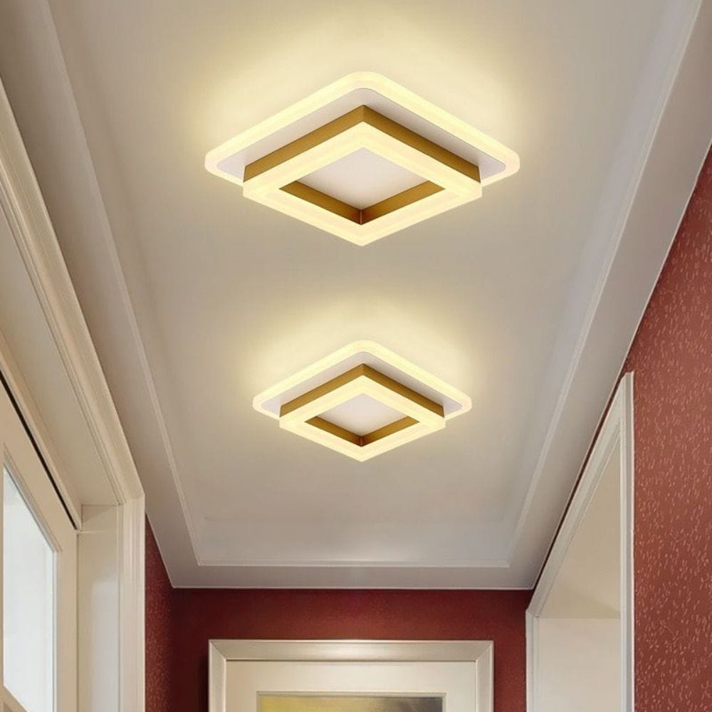 Plafoniera Led Elinora Golden Patrat 41W