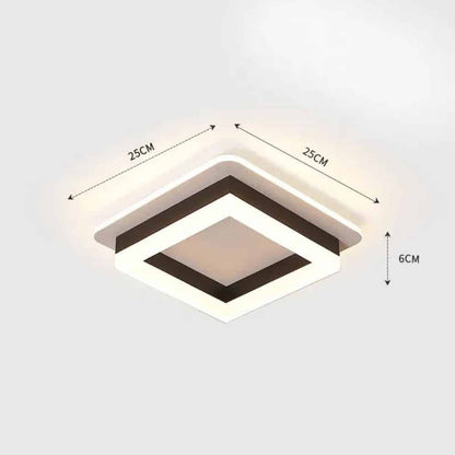 Plafoniera Led Elinora Golden Patrat 41W