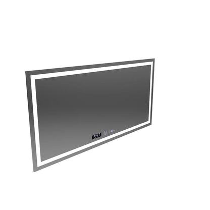 Oglinda LED Rectangulara, 120x60cm, Premium Verite MotionGlow Marcello, Sistem Dezaburire, Ceas &amp; Termometru, Dimabila