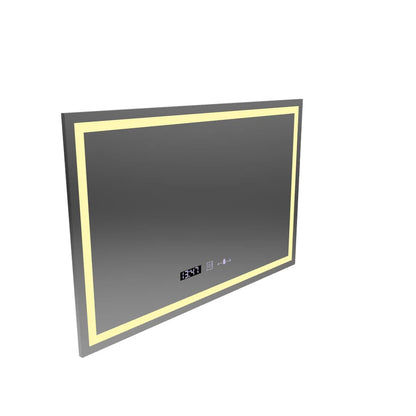 Oglinda LED Rectangulara 120x80cm Premium Verite MotionGlow Marcello, Sistem Dezaburire, Ceas &amp; Termometru, Dimabila