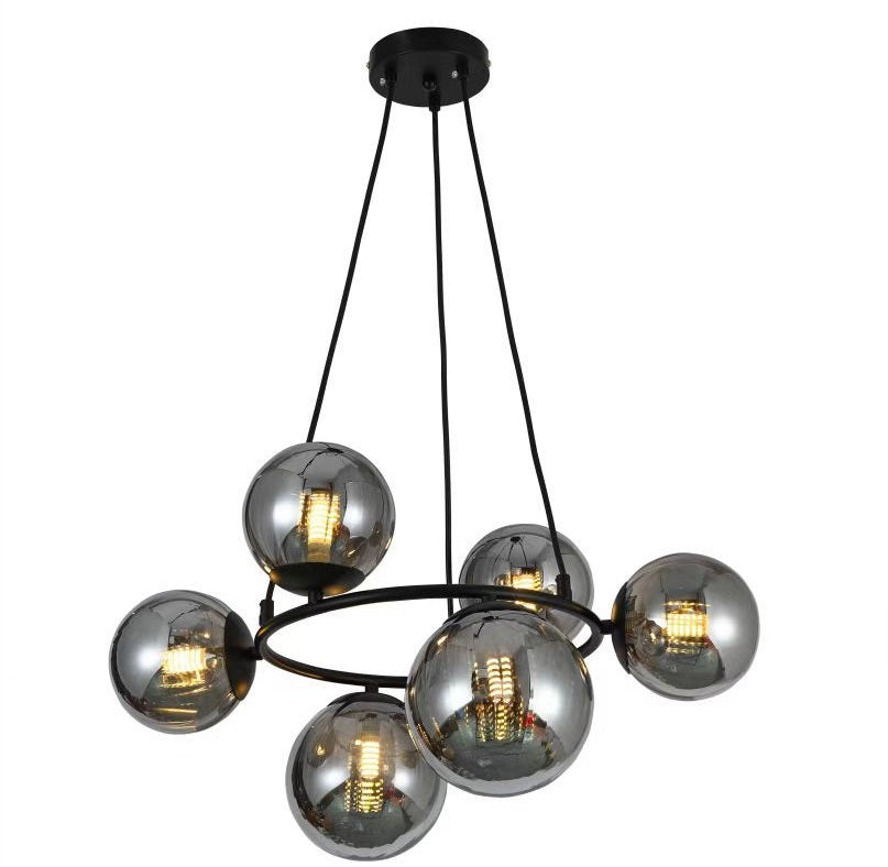 Lustra LED 6 Globuri Lyssen Fumurii