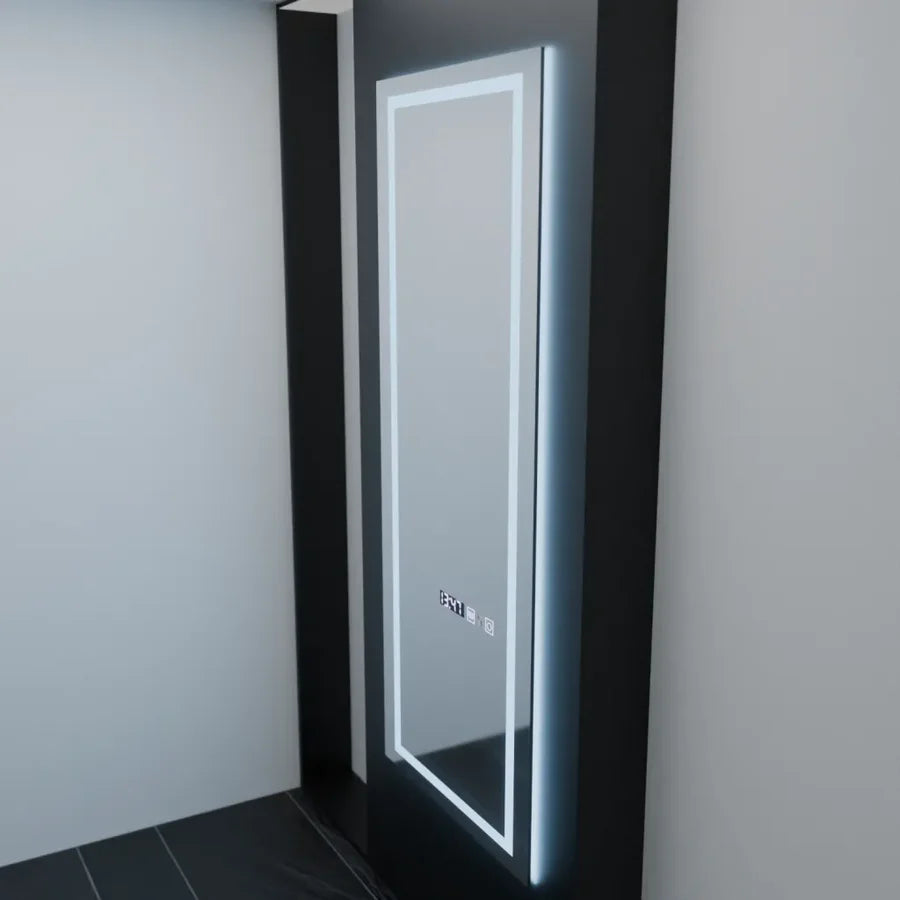 Oglinda LED Rectangulara, 60x150cm, Premium Alessia Senzor Radar Marcello, Sistem Dezaburire, Ceas &amp; Termometru, Dimabila, Dressing Couture