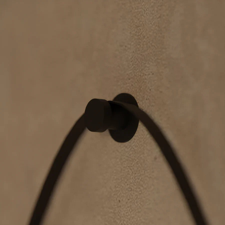 Oglinda LED Rotunda, 50cm, Premium Celeste Majeste Noir Eleve MotionGlow Marcello, Sistem Dezaburire, Ceas &amp; Termometru, Dimabila