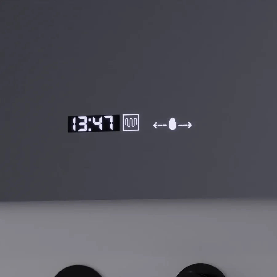 Oglinda LED Rectangulara, 80x60cm, Premium Precision MotionGlow Marcello, Sistem Dezaburire, Ceas &amp; Termometru, Lupa Cosmetica, Dimabila