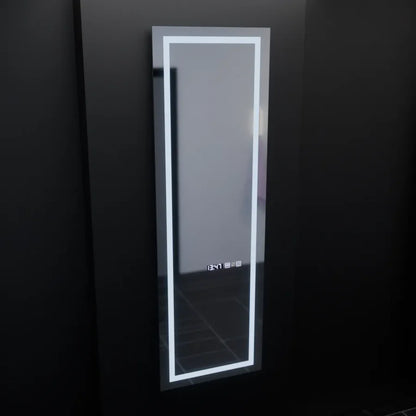 Oglinda LED Rectangulara, 45x140cm, Premium Giulia Senzor Radar Marcello, Sistem Dezaburire, Ceas &amp; Termometru, Dimabila, Dressing Couture