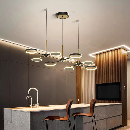 Lustra LED Raida 56×2w 1100×600×H1000mm Telecomanda