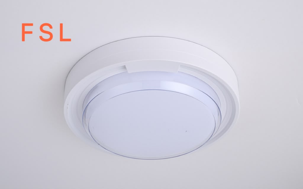 Aplica LED Bat rotunda IP40, alba