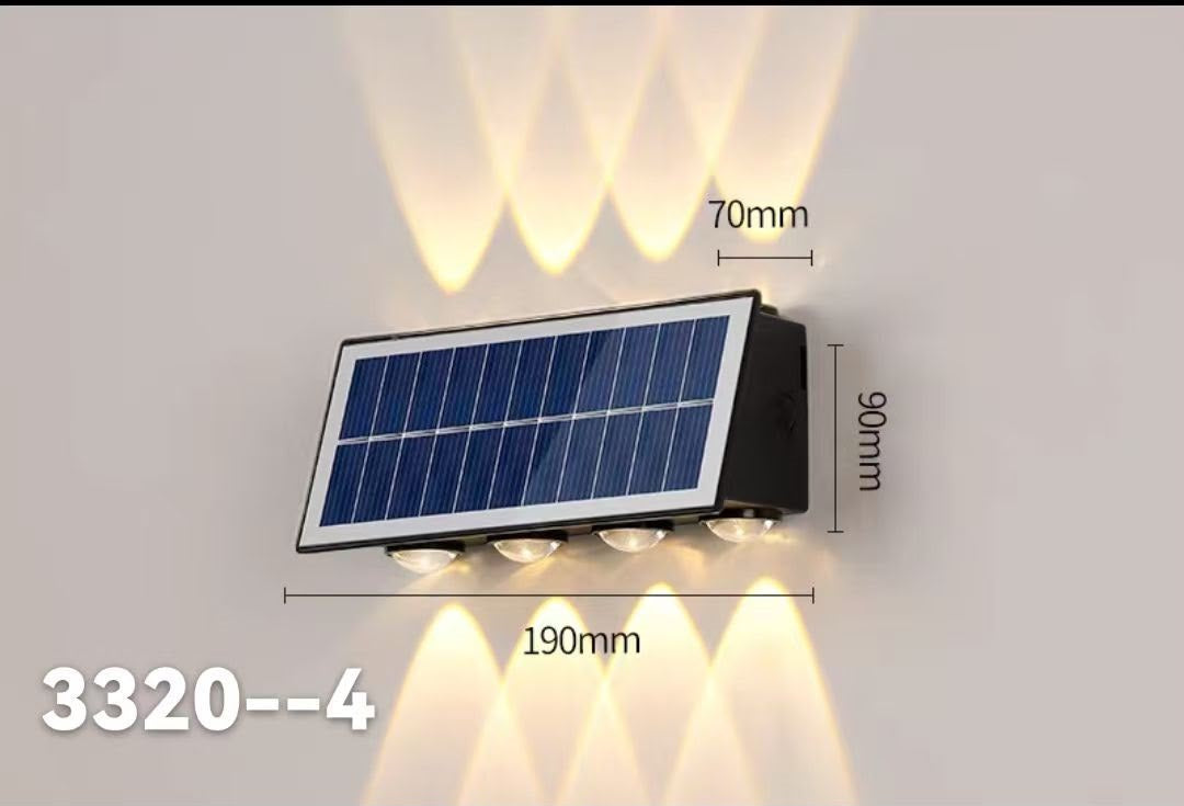 Aplica led exterioara IP65 cu panou solar 190mm