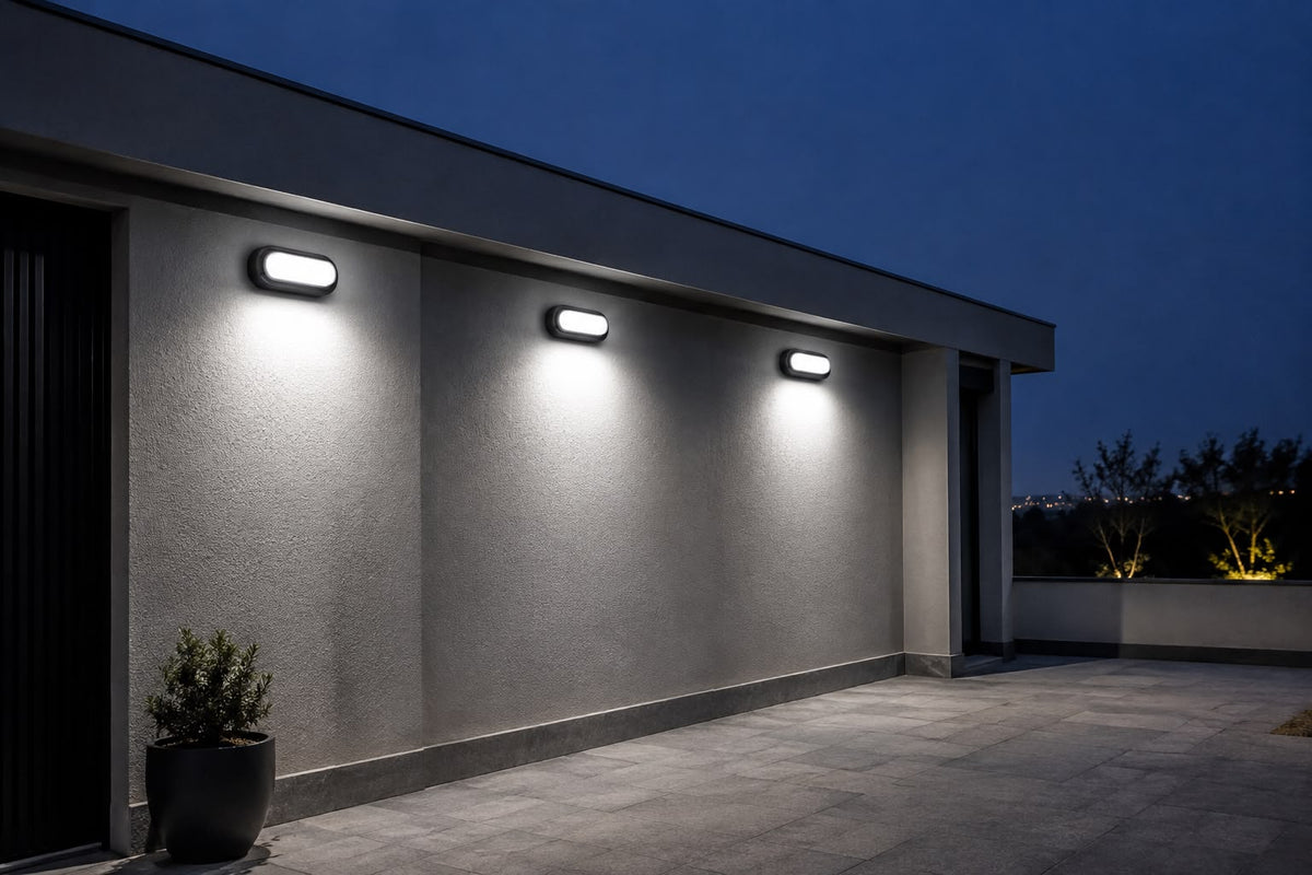 Aplica LED ovala IP40, negru