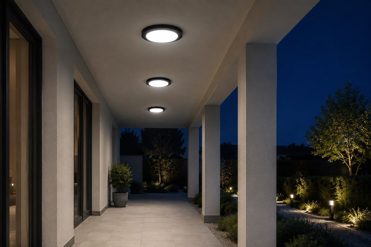Aplica rotunda IP40, negru