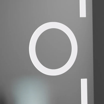 Oglinda LED Rectangulara, 50x70cm, Premium Eclat MotionGlow Marcello, Sistem Dezaburire, Ceas &amp; Termometru, Lupa Cosmetica, Dimabila